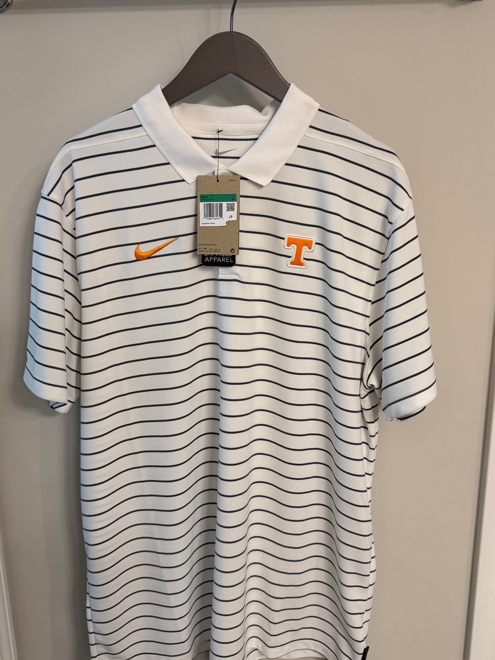 Nike White Polo with Tennessee logo